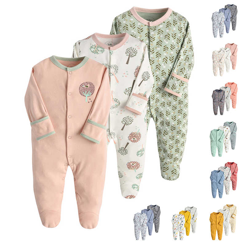 ベビー服 カバーオール 男の子 女の子 3点セット 可愛い ロンパース 長袖 パジャマ 春 秋冬 綿 51-60cm 日常 子供 乳児 新生児 赤ちゃん ロングパンツ カジュアル 袖あり 軽量 アンサンブル 無地 ストライプ カラーブロック