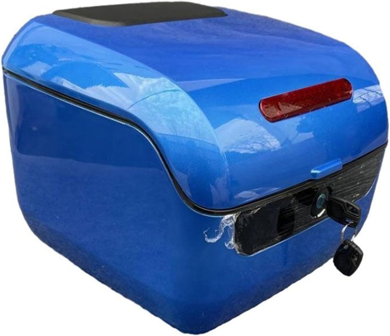 バイク リアボックス 35L 大容量 バイク用トップケース 防水 防振 ABSマテリアル 汎用 原付き 着脱可能式 バイク用リアボックス 鍵付き 盗難防止 ツーリング キャンプ 通勤 出前 多色 パニ
