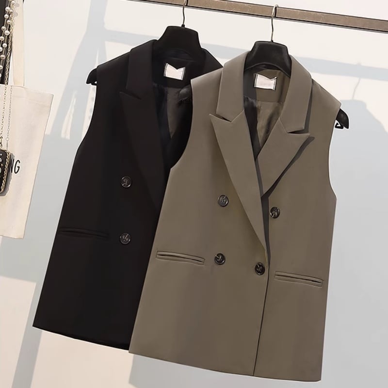 2color レディース アウター ベスト Vネック きれいめ 大人 大人可愛い 高級感 上品 おしゃれ お洒落 大人女子 こなれ感 スタイリッシュ エレガント 主役級 フォーマル S M L XL 2XL 3XL シンプル 黒 ブラック カーキ 春 秋 冬 入学式 入園式 卒業式 卒園式 結婚式