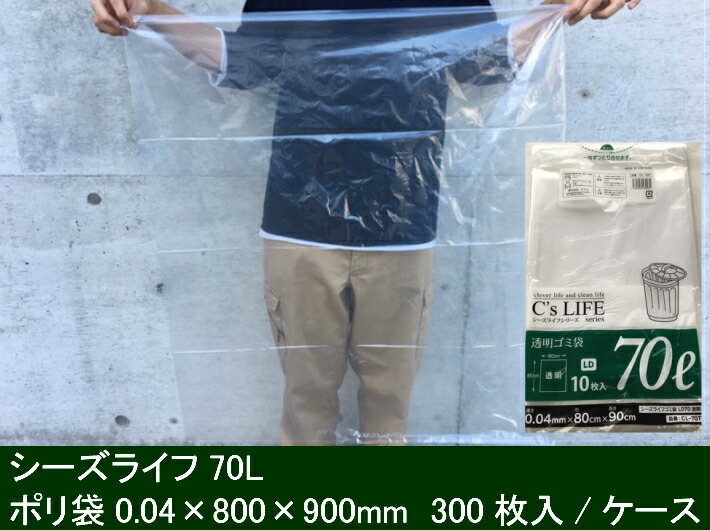 市場 ポリ袋 100×250 0.03mm厚 1000枚入