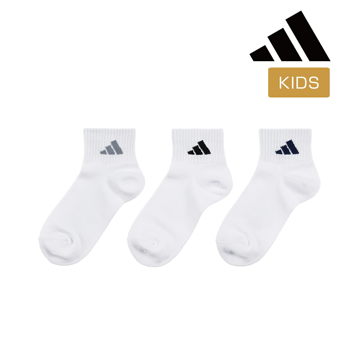 楽天市場】福助 【adidas(アディダス)】3足組 靴下 DEO 無地 ロゴ