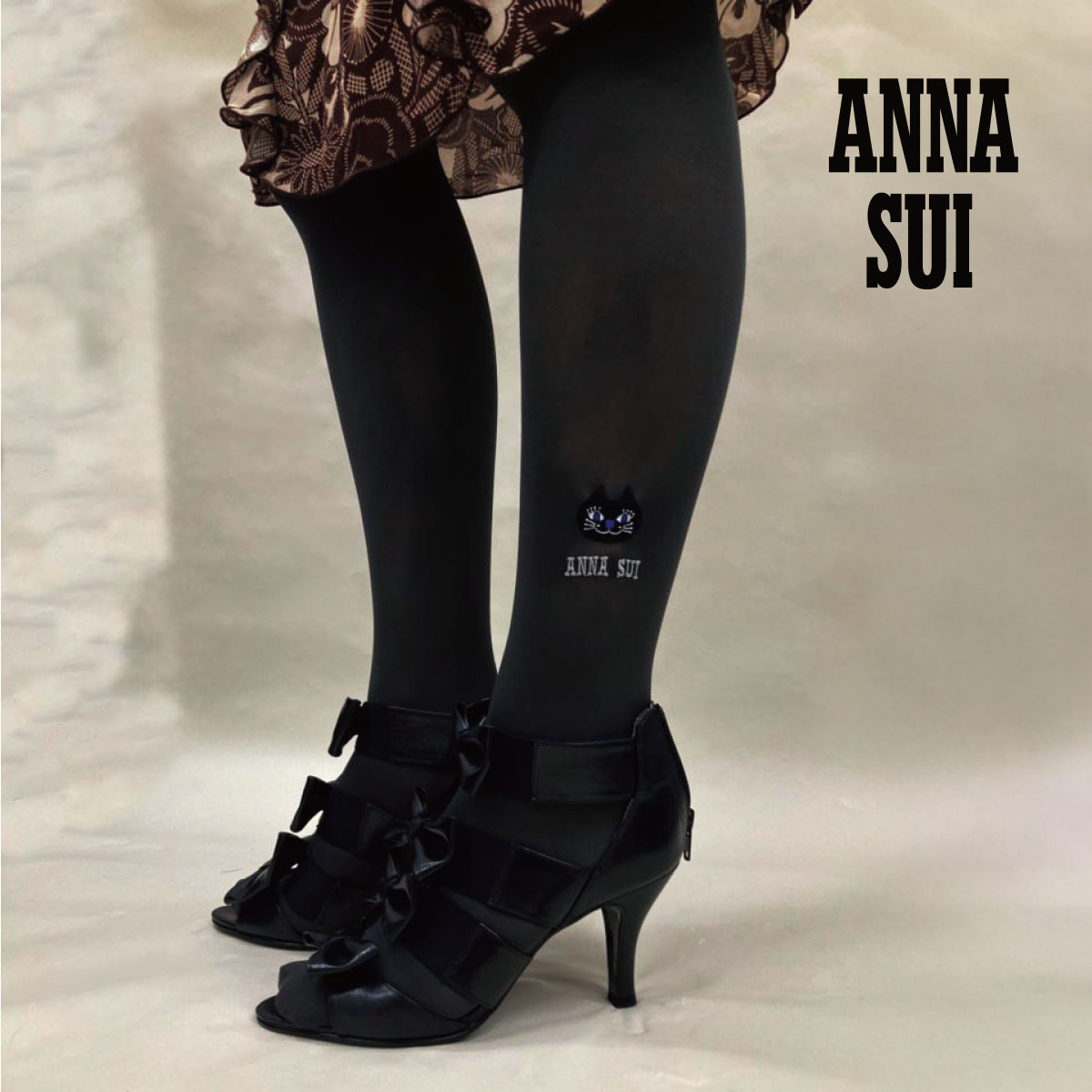 楽天市場】【ANNA SUI(アナスイ)】 タイツ 無地 ティティ 左足首