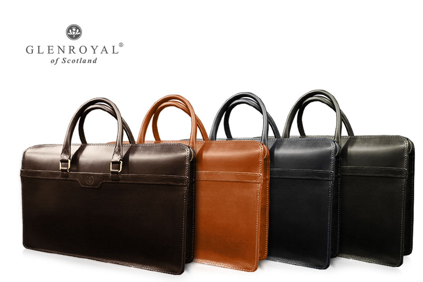 色移り有り GLENROYAL BRIDLE LEATHER Briefcase - 通販