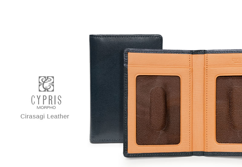 CYPRIS キプリス パスケースシラサギレザー8227 ２面通行手形入れ 定期入れCirasagi Leather 日本製