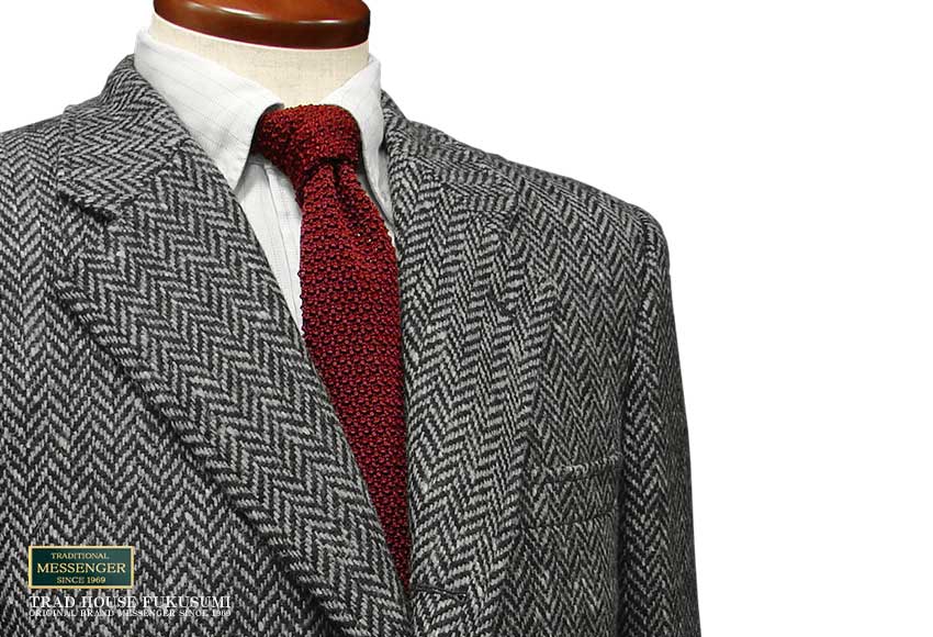 楽天市場】☆I型 ( アメリカントラッド型・３ツ釦段返り ) HARRIS TWEED JACKET ハリスツイード ジャケット グレーヘリンボーン  [ AC867/HA200-E1 ] トラッドジャケット/ハリスツィードジャケット : トラッド ハウス フクスミ