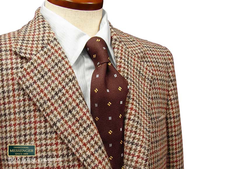 楽天市場】☆I型 ( アメリカントラッド型・３ツ釦段返り ) HARRIS TWEED JACKET ハリスツイード ジャケット  ブラウンへリンボーン柄 [ 525-901/HA200-B1 ] トラッドジャケット/ハリスツィードジャケット : トラッド ハウス フクスミ