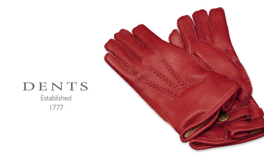 [デンツ社お墨付き売りわたす店]DENTS グローブ / デンツグローブ ( 亭主もち物 ) DEERSKIN / ディアスキン ( 鹿革 ) [ BERRY / 赤いこと ] 17-1117BERRY 【楽ギフ_荷造り】