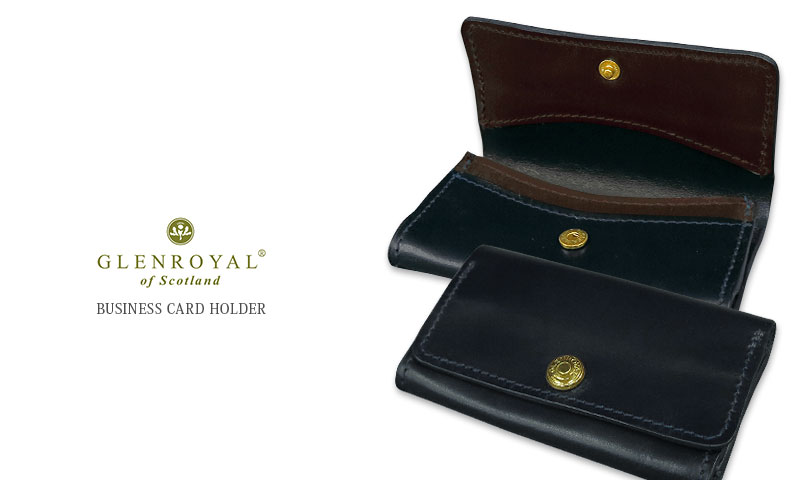 グレンロイヤルGLEN ネイビー レザー 名刺入れ 楽天市場】グレンロイヤル GLENROYAL BUSINESS CARD HOLDER