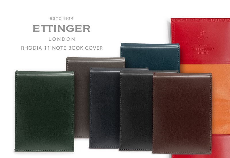 [ETTINGER社公認正規販売店]エッティンガー / ETTINGER ●RHODIA 11 NOTE BOOK COVER ロディアNo.11対応  レザーカバー BH358AJ 【楽ギフ_包装】 | トラッド ハウス フクスミ