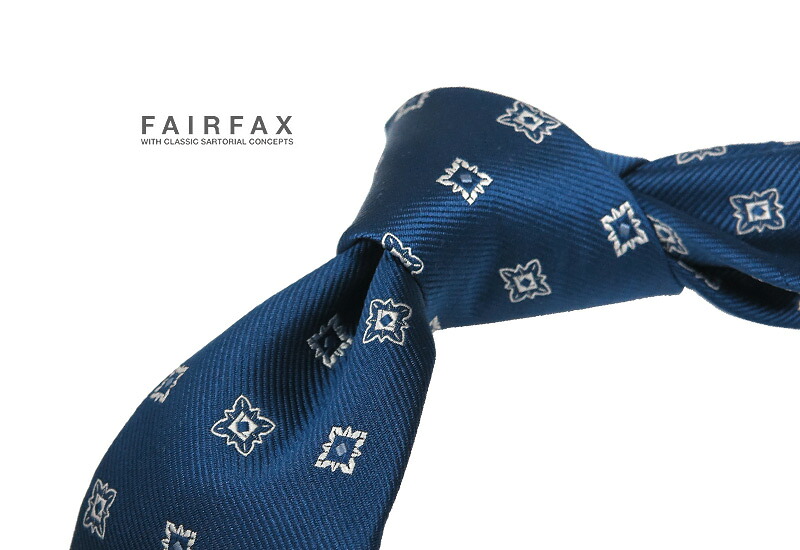 【 FAIRFAX / 公明正大ファクシミリ 】小紋/●米国海軍地に白系×サキソフォン小紋/ タイ ( fak-800) 【楽ギフ_荷造り】
