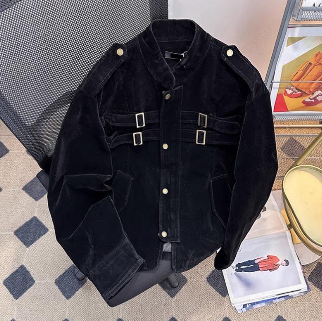 レザージャケット メンズ スエード 革ジャン 秋冬 ジャケット カジュアルアウター ブルゾン 紳士服 男 ライダースジャケット 防風 黒色 無地 皮ジャン 送料無料