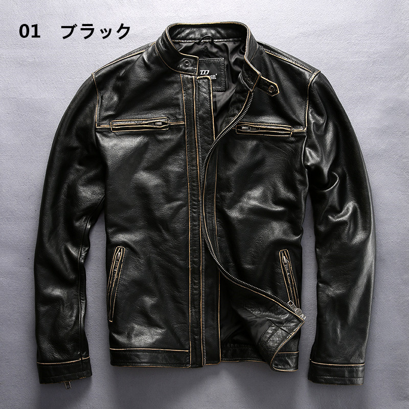 本革ジャケット レザージャケット メンズ バイクジャケット ライディング バイクウェア 秋冬 防風 大きいサイズ 革ジャン 皮ジャン ミリタリー 送料無料