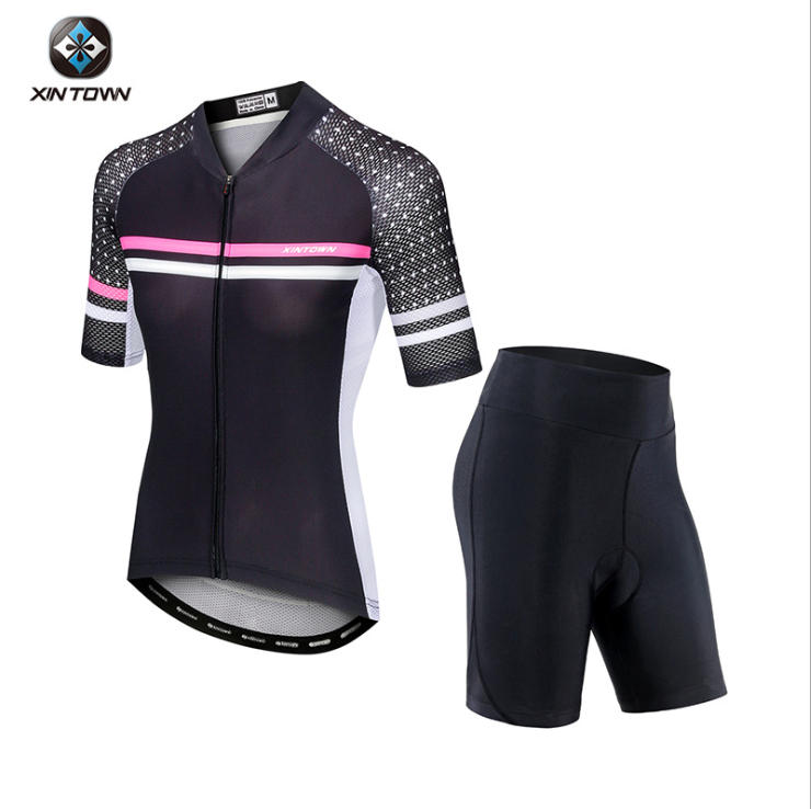 楽天市場】サイクルジャージ レディース 上下セット セットアップ 半袖