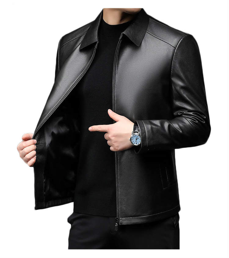 レザージャケット 革ジャン 春秋冬 テーラードジャケット メンズ 山羊革 洋服 カジュアル ビジネス 通勤 ブルゾン アウター 秋冬 防風 革ジャケット 皮ジャン 黒色 男性服 紳士服 送料無料