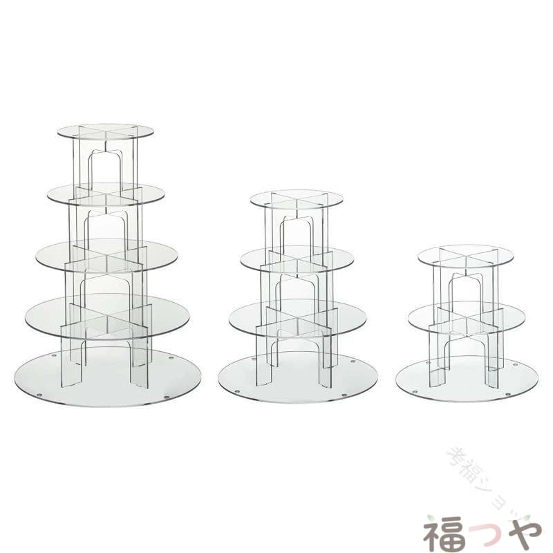 カップケーキ スタンド アクリル ティアード テーブル デコレーション サービング トレイ カップケーキ タワー スナック ディスプレイ ティーパーティー 用
