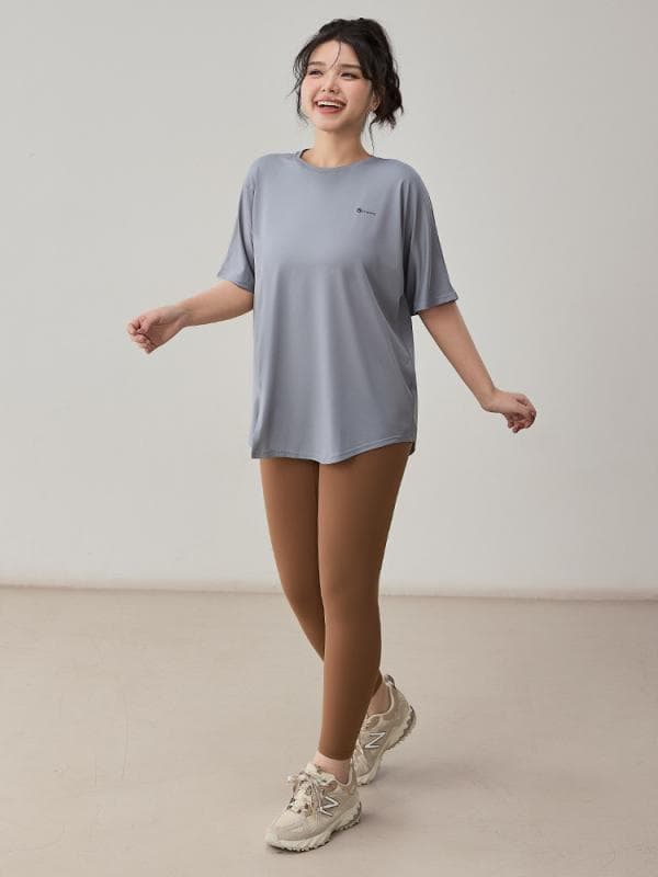 Tシャツ レディース 大きいサイズ プラスサイズ 半袖 トップス ゆったり ルーズフィット ぽっちゃりさん向け ヨガ スポーツ トレーニング フィットネス ジム 吸汗 速乾 通気性 着痩せ 体型カバー ランニング 運動 女性用