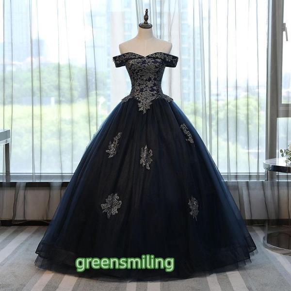 ロングドレス パーティードレス 演奏会用 カラードレス 黒 ウェディングカラードレス 二次会 エンパイア 結婚式 ウエディングドレス 大きいサイズ