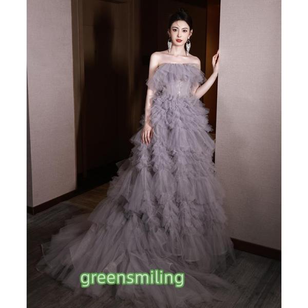 色合いお召しもの ロングお召しもの 妃殿下お召しもの サクラ色 フラウンス 御芽出度 二次会 告げ知らせる会 かき鳴らす会 御芽出度お召しもの ウェディングドレス チュール 夕まぐれお召しもの