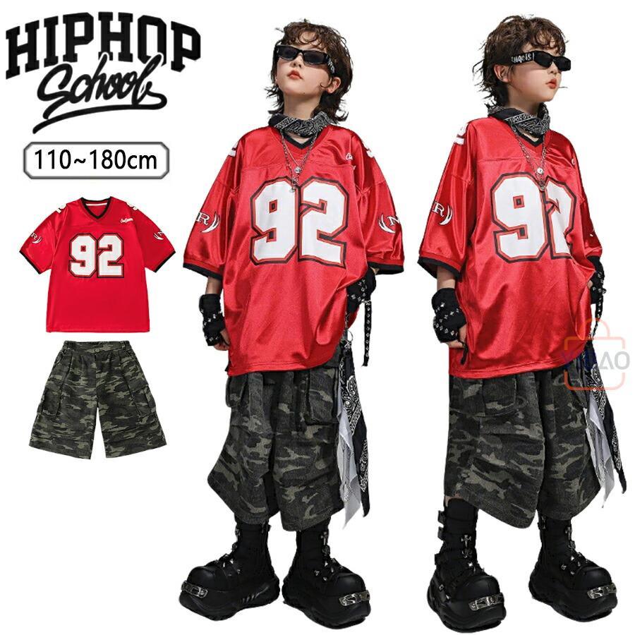 籠球制服 赤 キッズダンスお召しもの 御姉さん お坊っちゃん HIPHOPお召しもの 読み合わせる着 監督服 偽装柄 かっこいい 高座 上下仕掛ける キッズ 流行り物