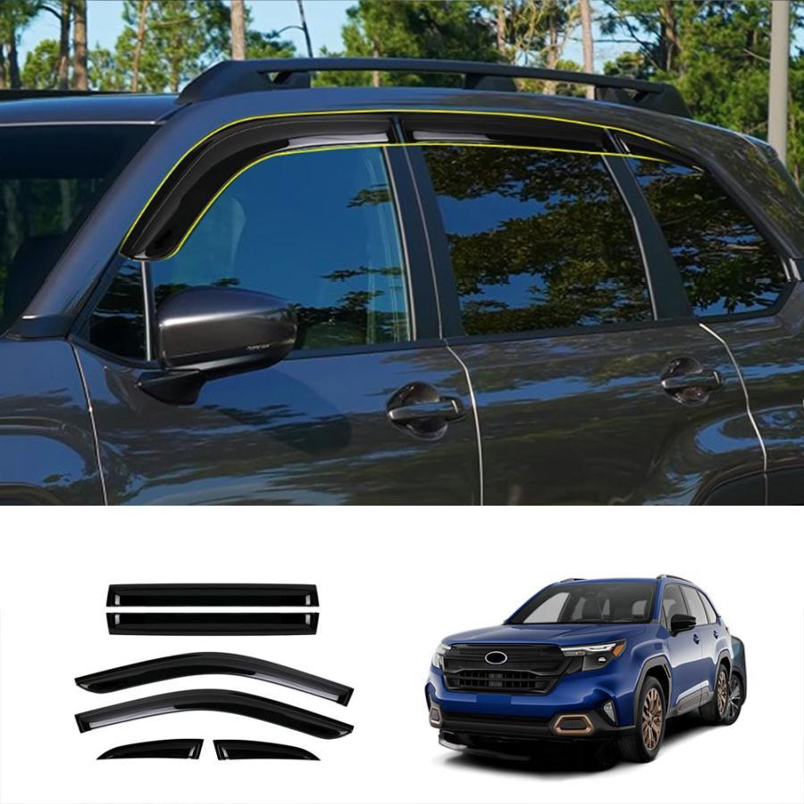 新型 フォレスター SL系 サイドウインドウバイザー Forester SL5 SLG スポーツ HEV 専用 ウェザーバイザー カスタム 外装パーツ ドアバイザー|福和貿易 第二店