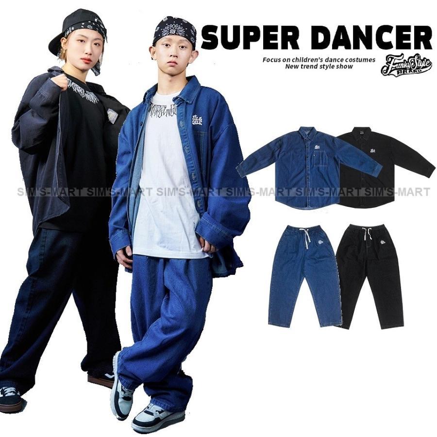 御居処跳ねる 社交ダンスお召しもの セットアップ メンズ レディース 成年者 ヒップホップファッション ジーンズプルオーバー ジーンズズボン下 社交ダンス お召しもの K-POP 韓国 黒 青