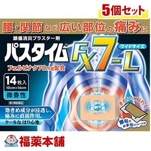 【第2類医薬品】パスタイムFX7-L(14枚入)&times;5個 [宅配便・送料無料]｜福薬本舗