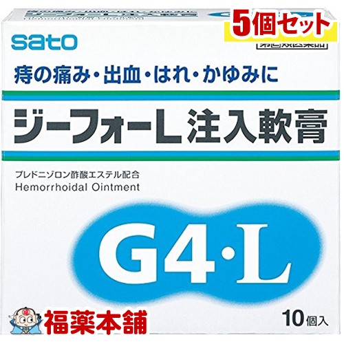 ジーフォーl注入軟膏 10コ入 5個 宅配便 送料無料 在庫限り