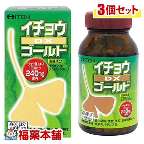 井藤漢方 イチョウDXゴールド(240粒入)×3個 [宅配便・送料無料]