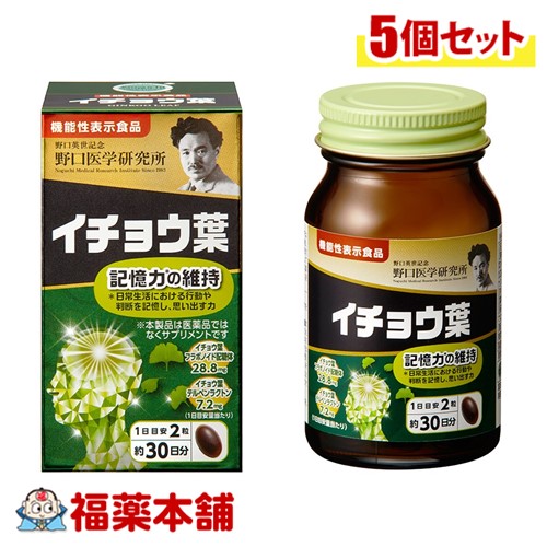 野口医学研究所 イチョウ葉 60錠×5個 [宅配便・送料無料]