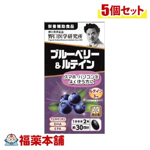 野口医学研究所 ブルーベリー＆ルテイン 60錠×5個 [宅配便・送料無料]