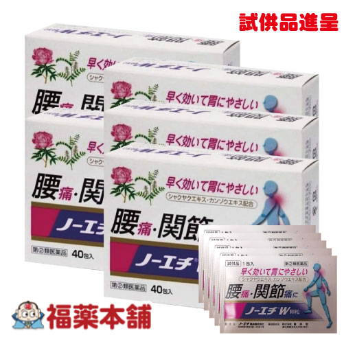 【期間限定 おまけ30包付（15％分相当）】【第(2)類医薬品】ノーエチ薬品 ノーエチW 顆粒 40包×5箱+試供品30包 腰痛 関節痛 解熱 鎮痛 [宅配便・送料無料] 6,053円