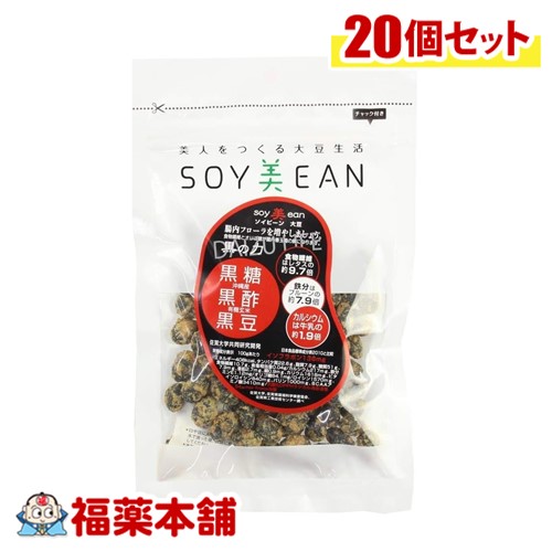 ＳＯＹ美ＥＡＮ 黒糖・黒酢・黒豆69g×20個入 [宅配便・送料無料] 大豆 植物性たんぱく質 手軽に摂れる