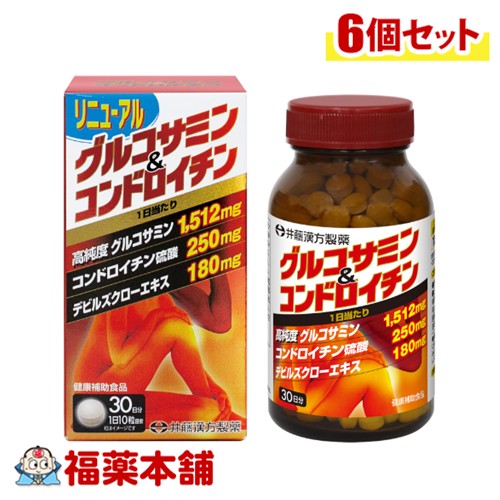 井藤漢方製薬 グルコサミン＆コンドロイチン 300粒入×6個 [宅配便・送料無料] お取り寄せ商品 グルコサミン コンドロイチン 1箱30日分