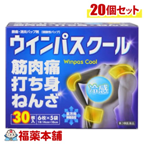 【第3類医薬品】帝國製薬 ウインパスクール 30枚入&times;20個 [宅配便・送料無料]｜福薬本舗　健康館