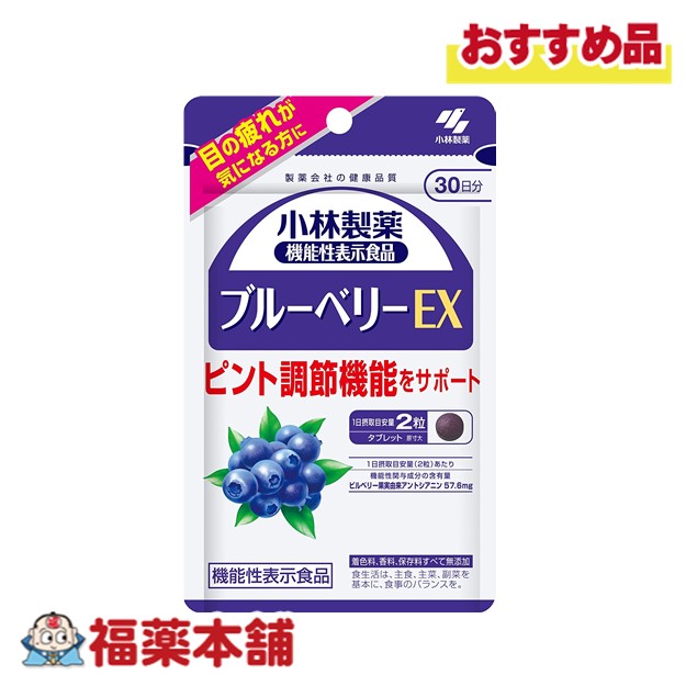 市場 小林 60粒 ブルーベリーＥＸ 小林製薬の機能性表示食品