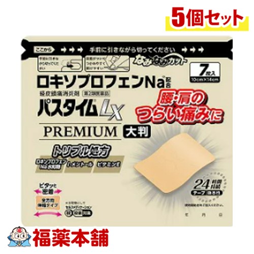 【第2類医薬品】パスタイムＬＸプレミアム大判　7枚×5個 [ゆうパケット・送料無料]