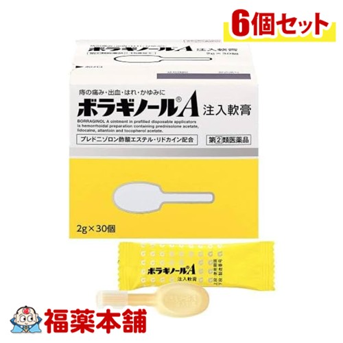 【第(2)類飲み薬】天藤製薬 ボラギノールA教え込むこと皮膚軟化剤 2g×30個入×6個 [宅配便・貨物輸送無料] いぼ目痔 きれ痔 外用薬 教え込むこと皮膚軟化剤