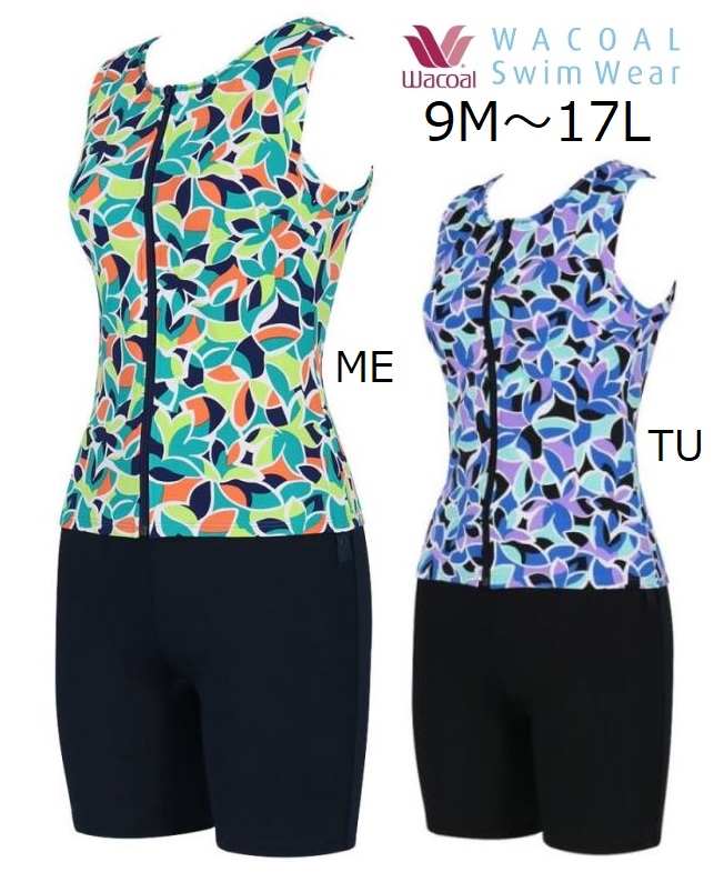 楽天市場】ワコールスイムウェア シェイプアップ水着 セパレート 3分丈