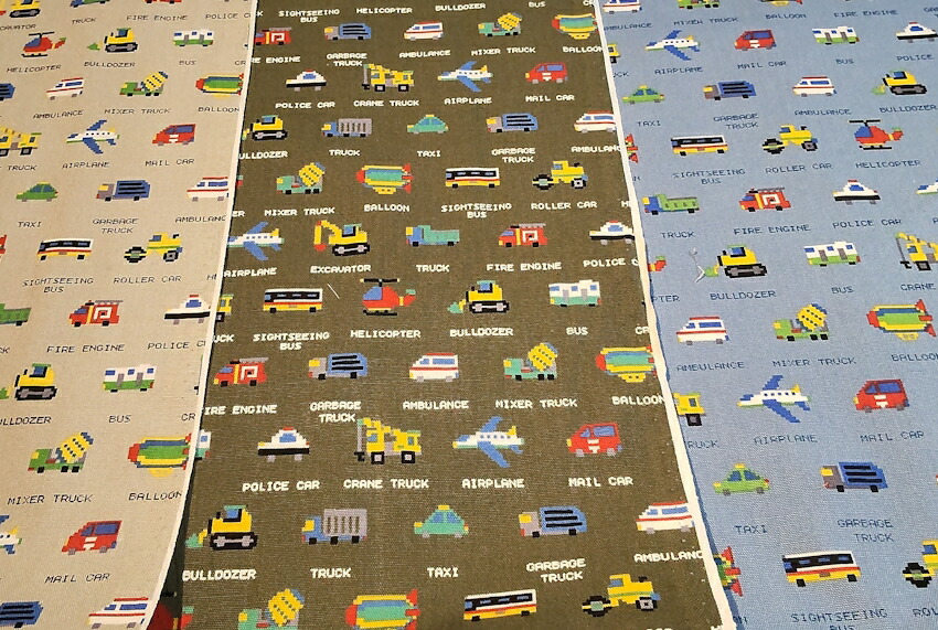 楽天市場】ドット絵 はたらくくるま 車・乗り物柄 オックス生地 (車