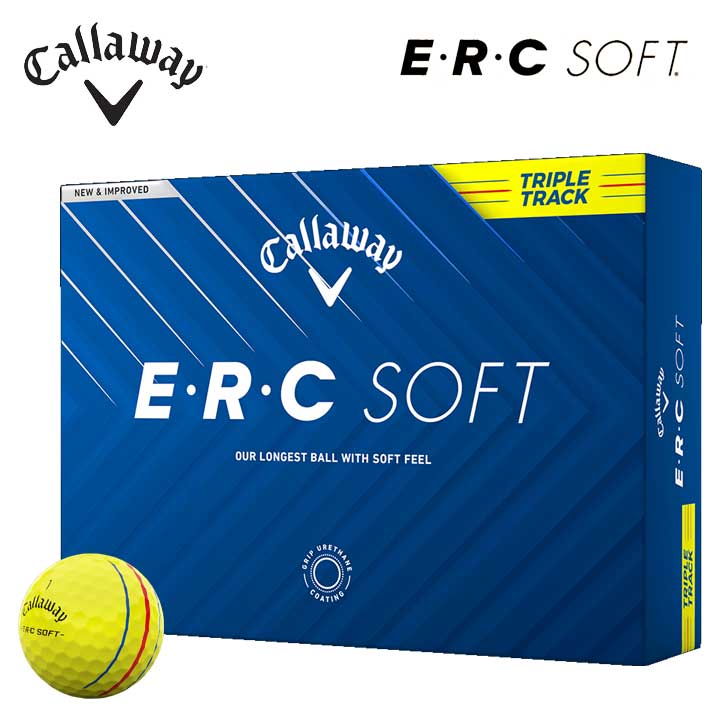 楽天市場】【即納】 キャロウェイ ERC ソフト ゴルフボール イエロー