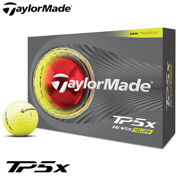 【2026モデル】テーラーメイド TM26 TP5x イエロー ゴルフボール 1ダース（12球入り） 日本正規品 TaylorMade