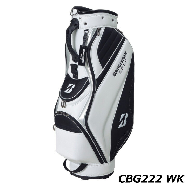 ブリヂストンゴルフ CBG222 2.9kg 5分割WK 9型 10P BRIDGESTONE GOLF キャディバッグ 白 軽量ベーシックモデル 黒  本格派ま！ キャディバッグ