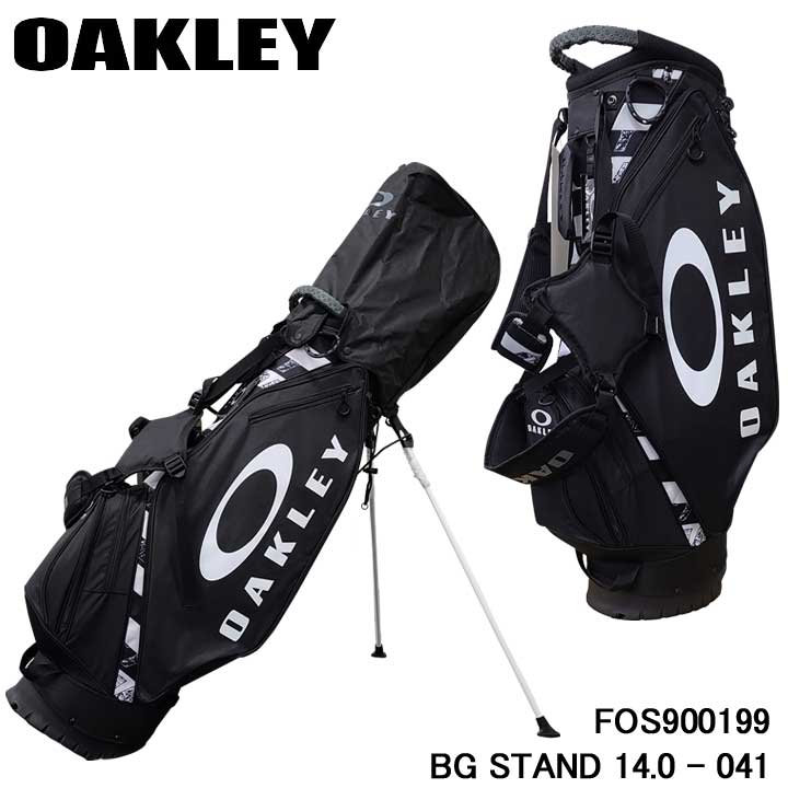 オークリー FOS900199 スタンド ゴルフバッグ 14.0 キャディバッグ AD ブラック ホワイト 041 9.5型 2.8kg BG  GOLF OAKLEY BLACK WHITE 20p 【SALE／85%OFF】