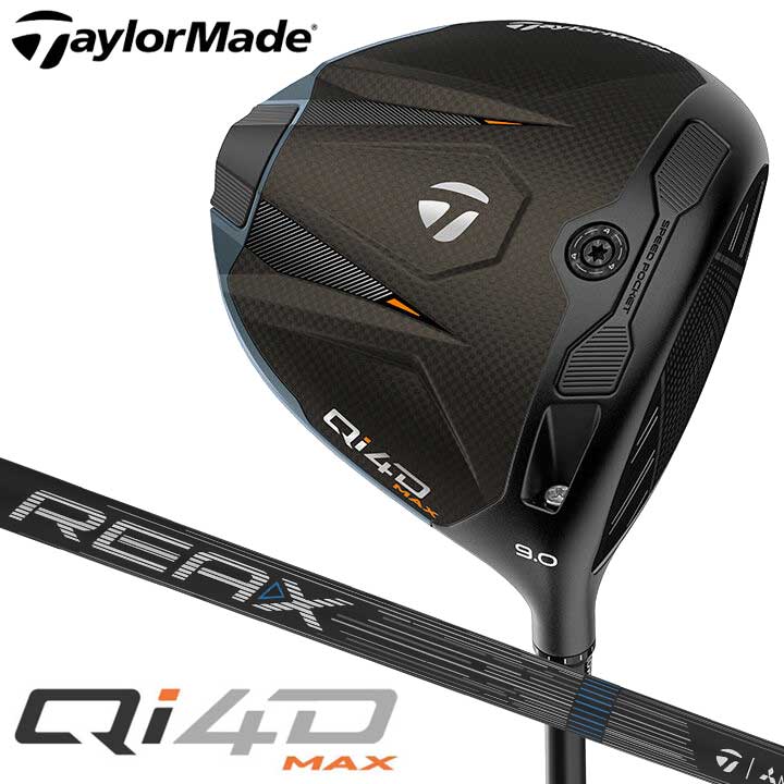 【特注スペック】【2026モデル】テーラーメイド Qi4D MAX ドライバー 日本正規品　シャフト：REAX MR 50 カーボン TaylorMade QI4D マックス