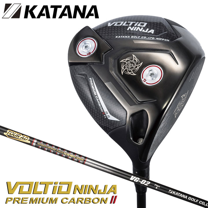楽天市場】KATANA GOLF VOLTIO NINJA PREMIUM CARBON II Ti DRIVER