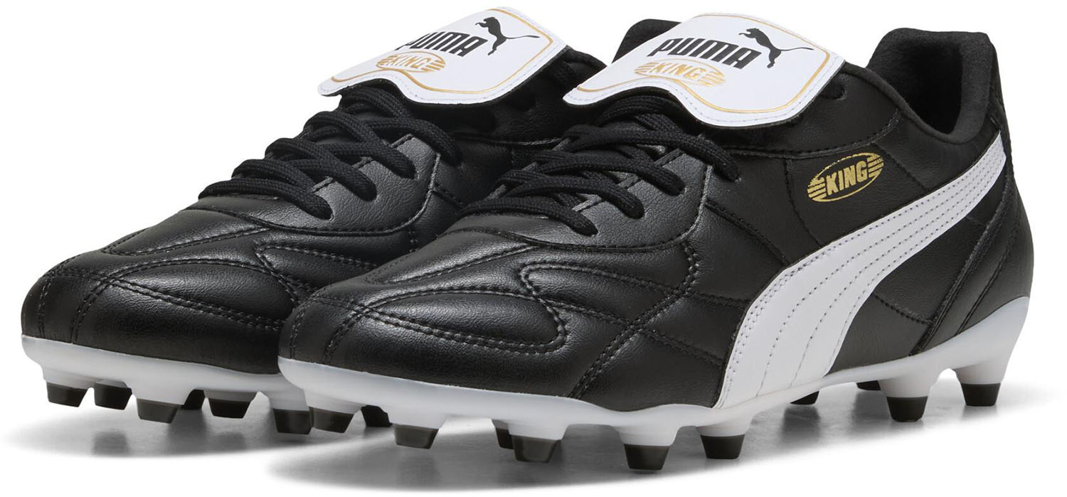 プーマ キング TOP FG/AG(LONG PILE) PUMA Black-PUMA White-PUMA Gold 10847201 2025fw 25p