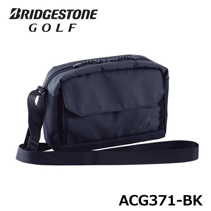 ブリヂストンゴルフ ショルダーバッグ カートポーチ ACG371 BK 黒 ブラック 2WAY BRIGESTONE GOLF 10p