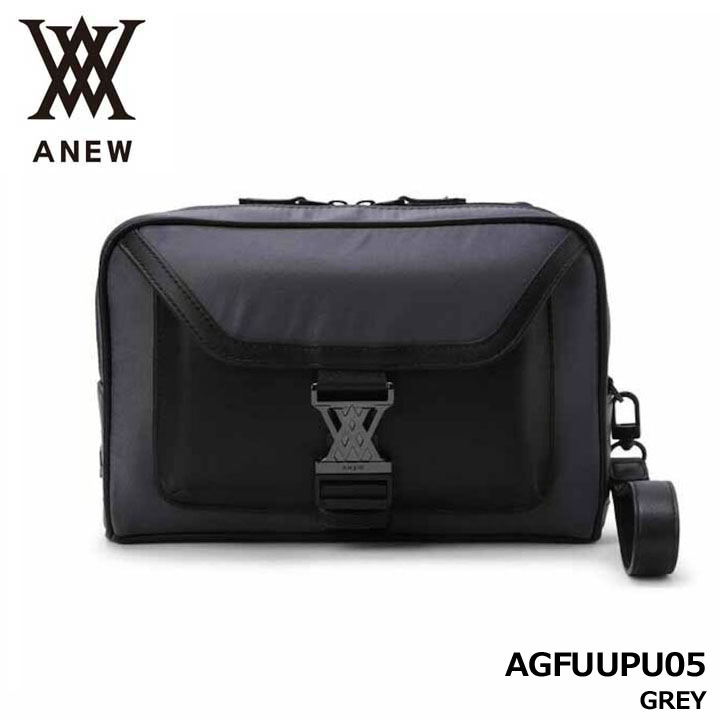 アニュー AGFUUPU05 UNI ユーティリティ ポーチバッグ グレー UNI UTILITY POUCH BAG GREY ANEW