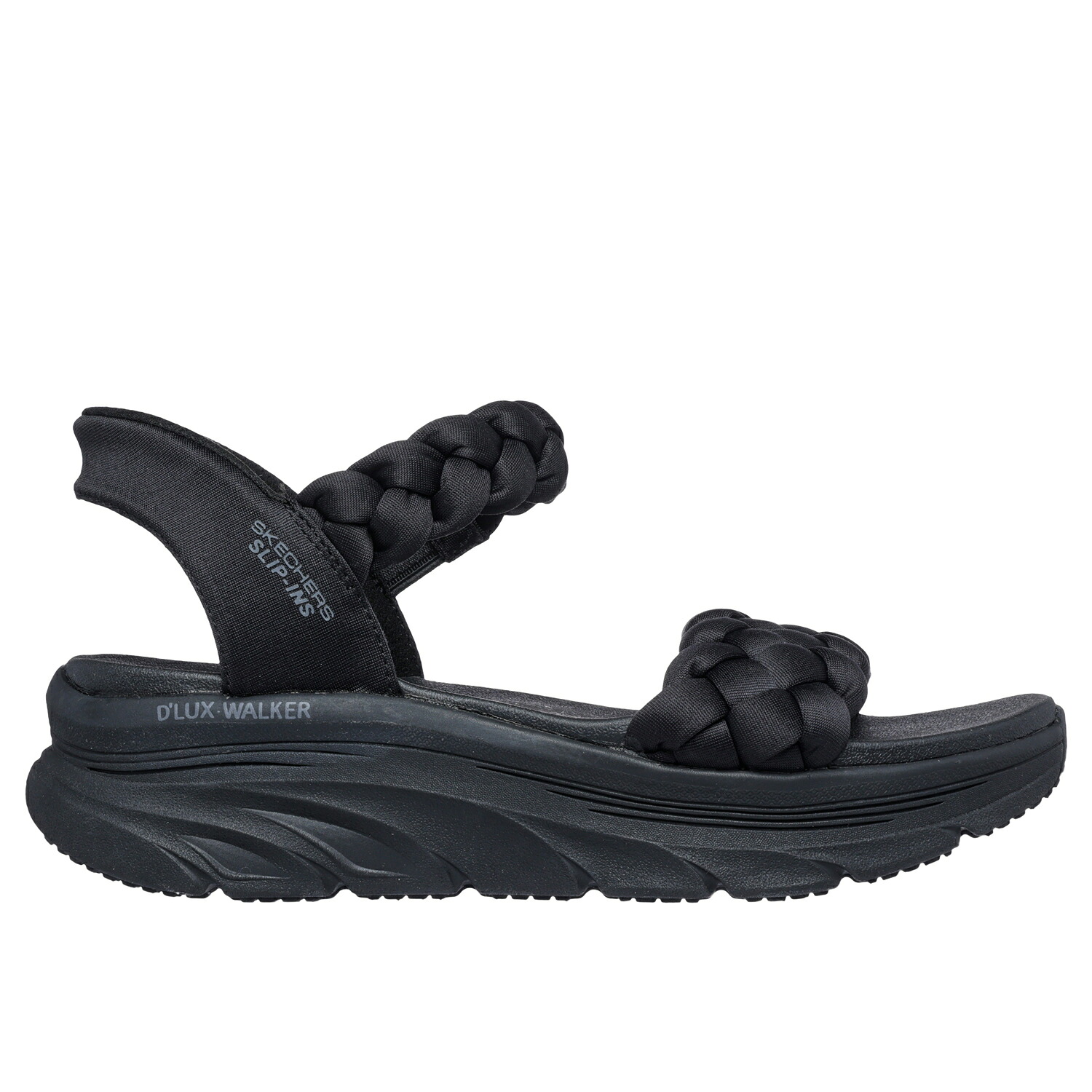 スケッチャーズ 163589-BBK D’LUX WALKER SANDAL-DAILY TWI (BBK)BLACK レディース 2026ss 25p