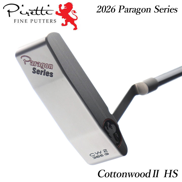 【2026モデル】ピレッティ パター コットンウッド2 HS パラゴンシリーズ ミドルネック Cottonwood II HS Paragon Series Piretti|フルショット店